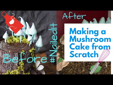 Making a Mushroom Cake from Scratch