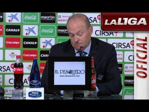 Rueda de Prensa de Mel tras el Real Betis (4-0) Real Zaragoza - HD