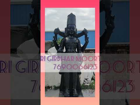 Black Marble Badrinath Statue