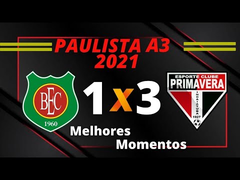 BARRETOS 1 X 3 PRIMAVERA | PAULISTA A3 2021 | 15/03/2021