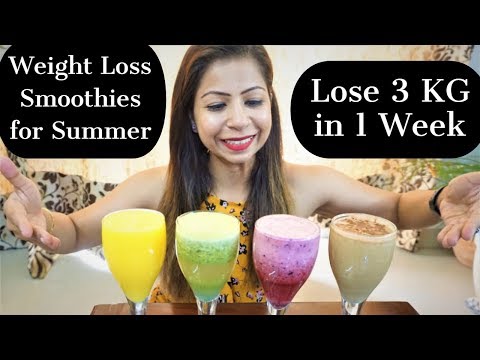 4 Weight Loss Smoothies Recipe for Summer | Smoothies Diet For Weight Loss | Fat to Fab Video