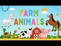 Farm Animals Learn Farm Animals Names In English Kids Vocabulary English Educational Video