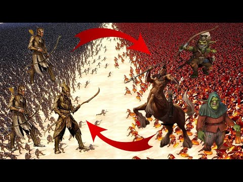 Elf Army VS Undead Army