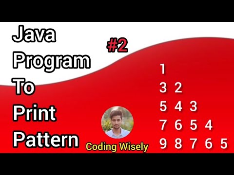 Java Program To Print Triangle Pattern Part 2 Java Coding By Coding Wisely