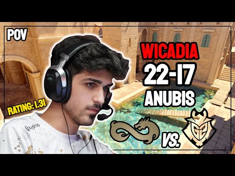 Wicadia (22-17) DOMINATES As Eternal Fire DEMOLISHES G2 On Anubis! | CS2 POV