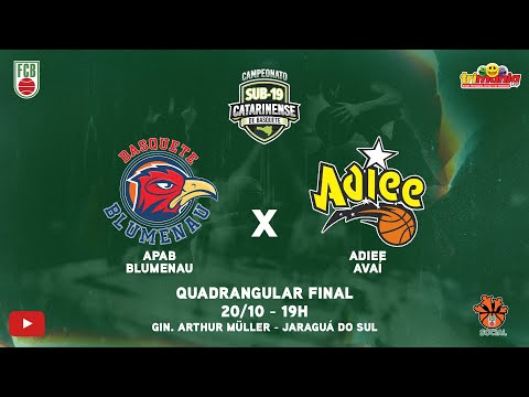 APAB BLUMENAU x ADIEE AVAÍ | CATARINENSE SUB-19 MASCULINO DE BASQUETE 2023