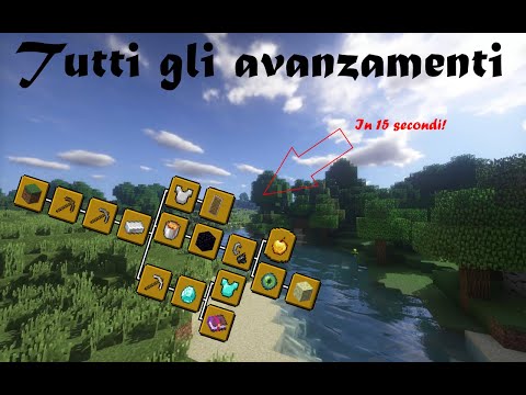 Come sbloccare tutti gli avanzamenti di Minecraft in 15s! #shorts