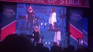 Martina McBride singing "Reckless" with Sarah Buxton, one of the song's writers - CMA Fest 2016