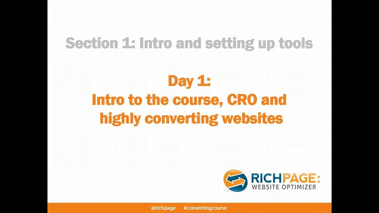 Conversion optimization course: Intro and benefits