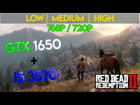 GTX 1650 | I5 3570 | Red Dead Redemption 2 | 768p or 720p | All Settings | Gameplay Test | FPS Test