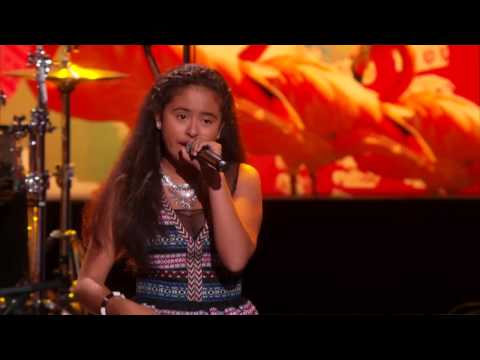 America's Got Talent 2015 - Alondra Santos Young Singer Performs Ricky Martin Hit - Semi Final