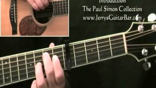 How To Play Paul Simon Still Crazy After All These Years Introduction on Guitar