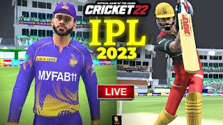 IPL 2023 KKR vs RCB T20 Match - Cricket 22 Live - RtxVivek