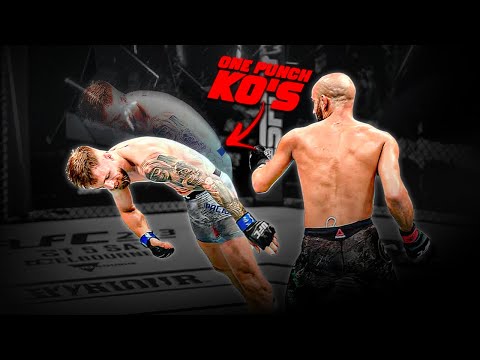 Most CRAZIEST One Punch Knockouts in MMA