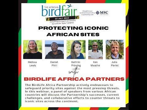 African Bird Fair 2023: BirdLife Africa Partnership– Protecting Iconic African Sites (20/07/23)