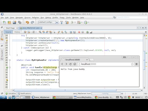 Simple example of Java HttpServer