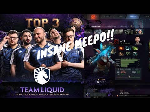 Liquid.w33.haa Meepo Player's Perspective Gameplay - TI9 Liquid vs Secret Lower Bracket Elimination