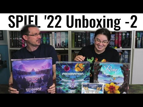 SPIEL' 22 Unboxing -Teil 2: Revive, Federation, 12 Rivers & 1998 ISS