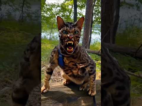 Zombie Cat Surprise Ember And Keegan 😱 🧟‍♀️ #shorts