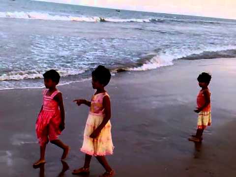 Srinidhi and darshini coimbatore Tharangambaadi beach 01082010136
