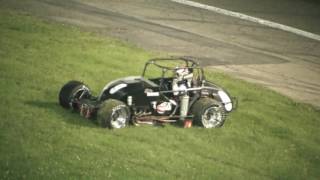 2016 Sprint Car Crash - Little 500 - Wease and Litt get into trouble