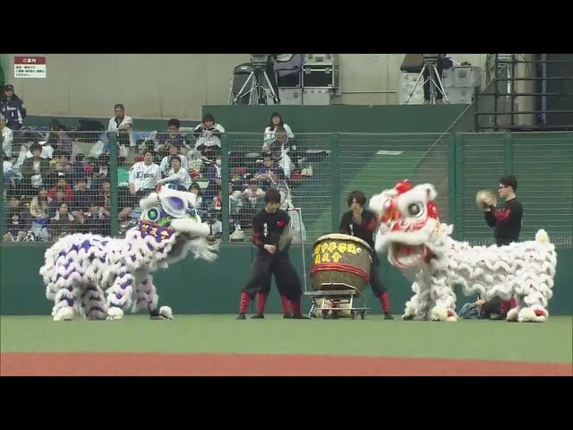 【試合前】台湾デーに台湾獅子舞が登場!! 2017/4/23 L-F