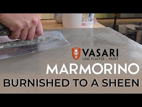 VASARI Marmorino plaster - How to burnish to a sheen