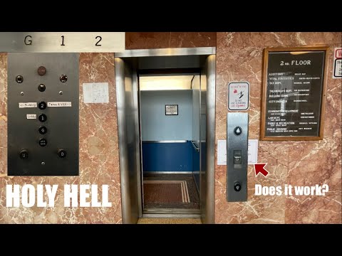 Amazing Vintage OTIS Traction Elevator @ Parma City Hall - Parma, OH