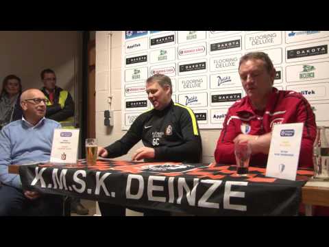 Persconferentie KMSK Deinze - KVV Coxyde (2016.04.02)