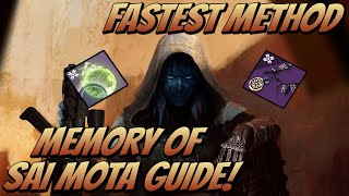 Memory of Sai Mota Guide! Fastest Method (Destiny 2 Shadowkeep)