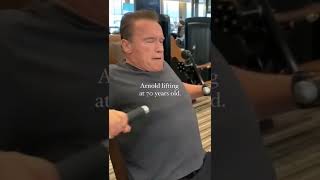 Arnold Schwarzenegger lifting weights Then vs Now #thenvsnow #arnoldschwarzenegger  #shorts