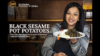 Black Sesame Pot Potatoes | Local Khasi Dish | Meghalaya Local Recipe December 2020