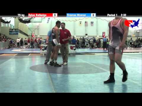 Dylan Rutledge vs. Thomas Moman at 2013 ASICS University Nationals - FS