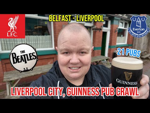 Liverpool Guinness Pub Crawl 🍺 Belfast to Liverpool and I Ended Up Steaming YEOOO ✈️ 🍻