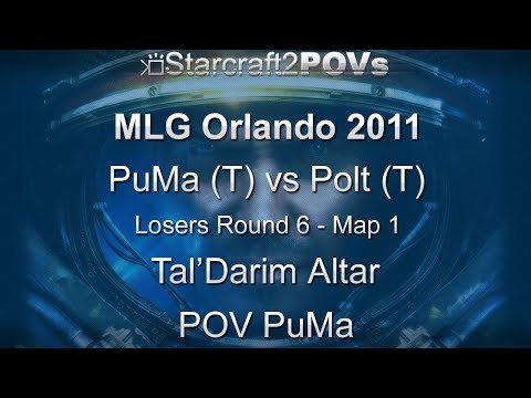 SC2 WoL - MLG Orlando 2011 - PuMa vs Polt - LR6 - Map 1 - Tal'Darim Altar - PuMa