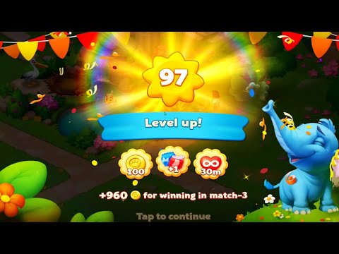 Wildscapes Movie level 92 - 97 HD walkthrough | Donkeys, Pelicans, Seals | Android Gameplay | Ios