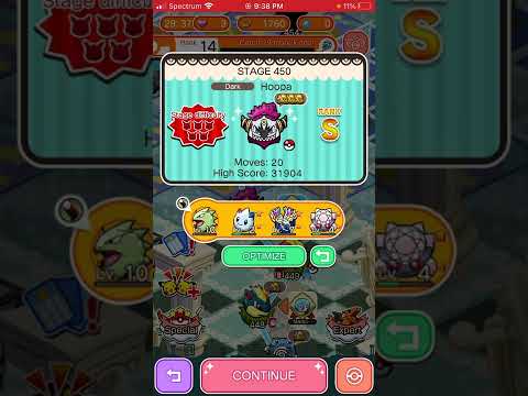 Pokémon Shuffle Stage 450 Hoopa Unbound CAUGHT!!!!