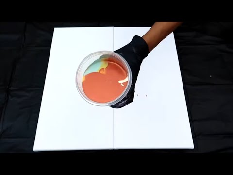 Dramatic Acrylic Pour Painting Technique | Beginner   Friendly Fluid Art