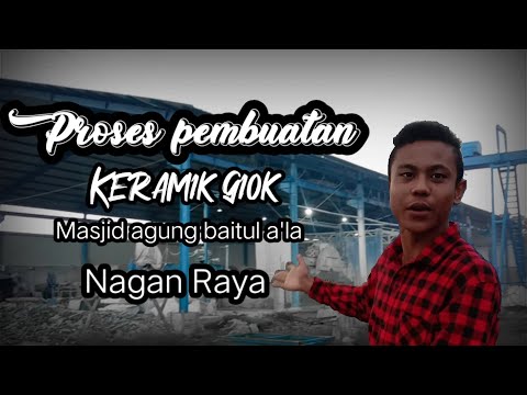 Proses pembuatan keramik giok di aceh