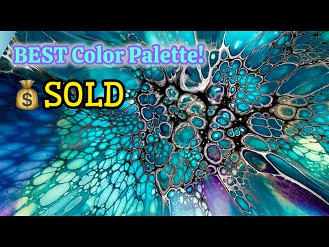 361. Best Color Palette, Coasters, Acrylic Painting #acrylicpainting #fluidart #art