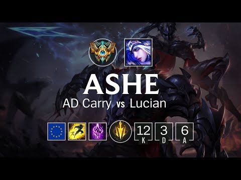 Ashe ADC vs Lucian - EUW Challenger Patch 8.12