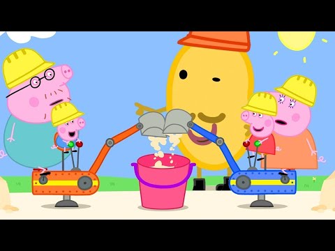 Peppa Pig Official Channel | Peppa Pig and George Drive Real Diggers