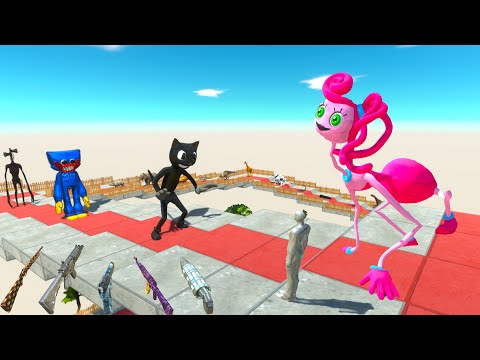 FPS AVATAR & MOMMY LONG LEGS JURASSIC PARK RESCUE MISSION - Animal Revolt Battle Simulator