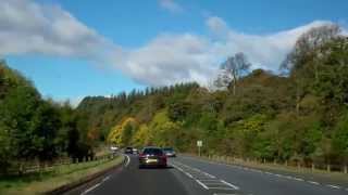 preview picture of video 'Autumn Drive A9 Road North Perth To Inverness Scotland'