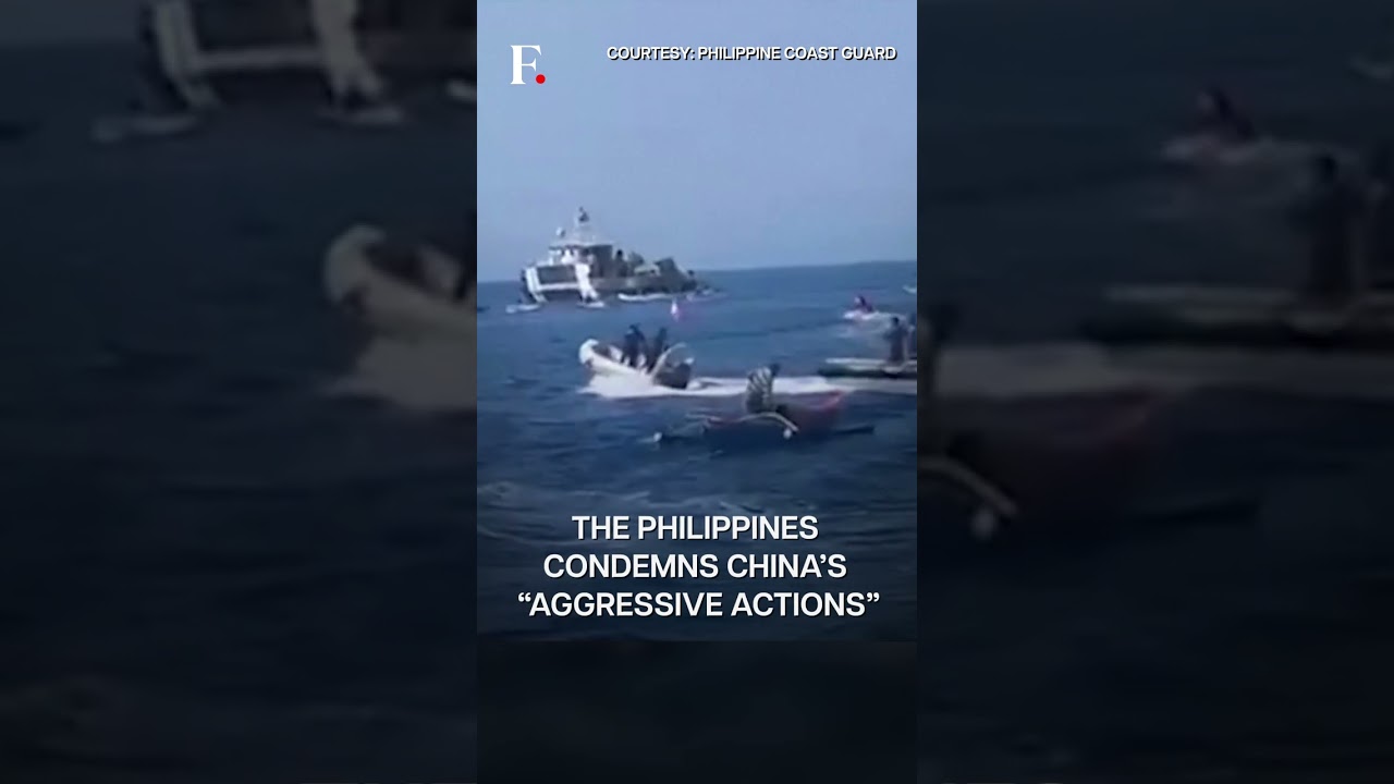 Chinese Ships Fire Water Cannon at Philippine Vessel | Subscribe to Firstpost