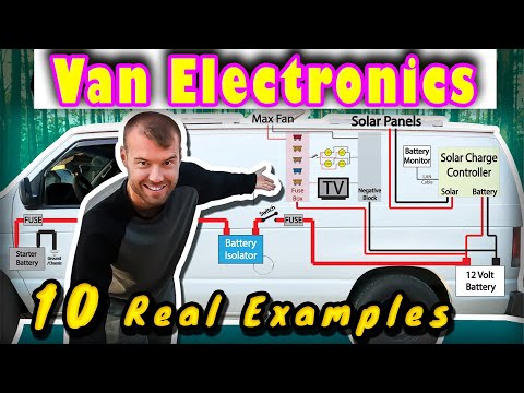 VAN LIFE ELECTRONICS Start to Finish (Learn solar wiring here)