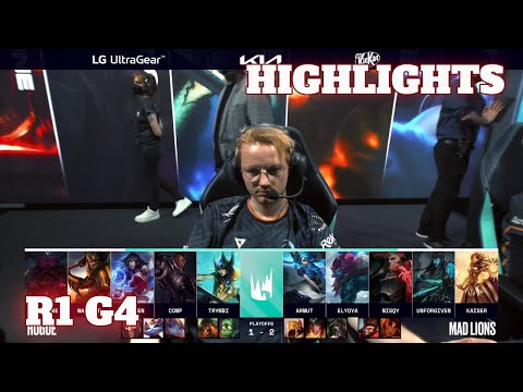 RGE vs MAD - Game 4 Highlights | Round 1 PLayoffs S12 LEC Summer 2022 | Rogue vs Mad Lions G4