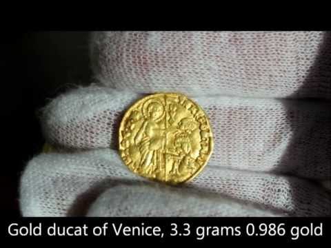 1382 - 1400 gold ducats of Venice under 60th Doge Antonio Venier