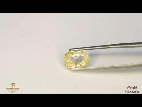 Yellow Sapphire 3.62ct. (Luxury) video