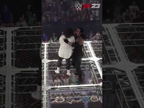 THE UNDERTAKER THROWS MANKIND OFF HELL IN A CELL - WWE 2K23